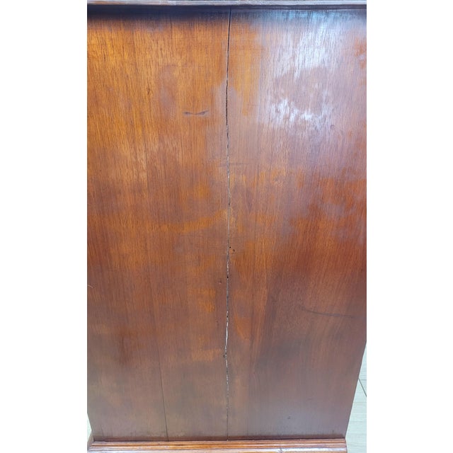 Edwardian Walnut 2 Over 3 Chest of Drawers with Drop Handles, 1910s For Sale - Image 15 of 18