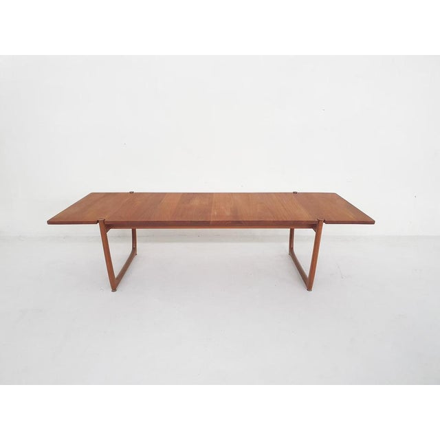 Peter Hvidt Large Teak Coffee Table by Peter Hvidt and Orla Molgaard Nielsen Model Fd 575 for France and Son, Denmark, 1950s For Sale - Image 4 of 13