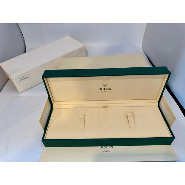 Rolex Watch Box, New Creme Empty Acs. ROLEX watch case box CELLINI L Brand New For Sale - Image 14 of 18