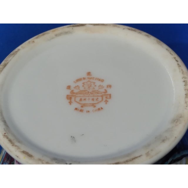 1950s Mid-Century Modern Chinoiserie Chinese Familee Rose Porcelain Ginger Jar For Sale - Image 10 of 10