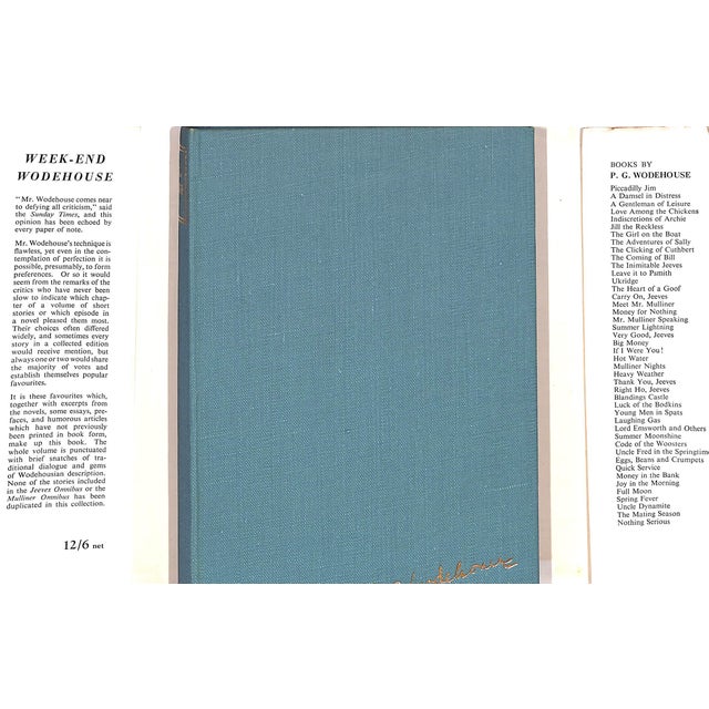 WODEHOUSE, P.G. [431] pp. Herbert Jenkins 1951 7 1/2" x 5 3/8" Decorations by Kerr Includes an introduction by Hilaire...
