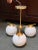 West Elm West Elm Sphere & Stem 3 Light Chandelier For Sale - Image 4 of 12