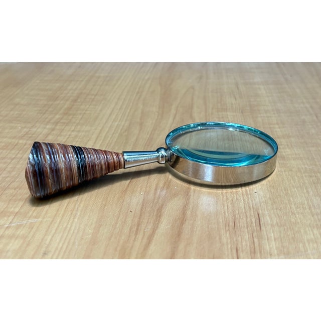 Shell-Handle Magnifying Glass | Chairish