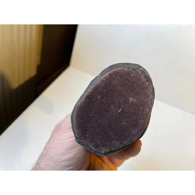 Patinated Sculpture of Young Woman by E. Borch for Just Andersen, 1930s For Sale - Image 10 of 12