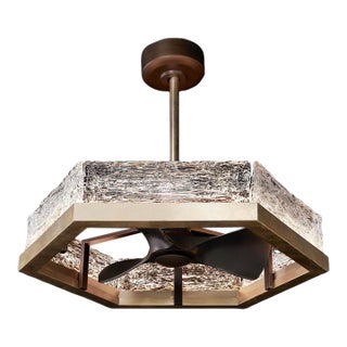 John-Richard Lucian Chandelier With Fan For Sale