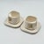 Ivory Ceramic Cups and Saucers by Makio Hasuike for Arnolfo di Cambio, Italy, 1970s, Set of 4 For Sale - Image 4 of 13