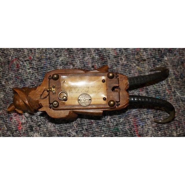 Antique Musical Black Forest Hand Carved Fox Whip Hook, 1880 For Sale - Image 15 of 18
