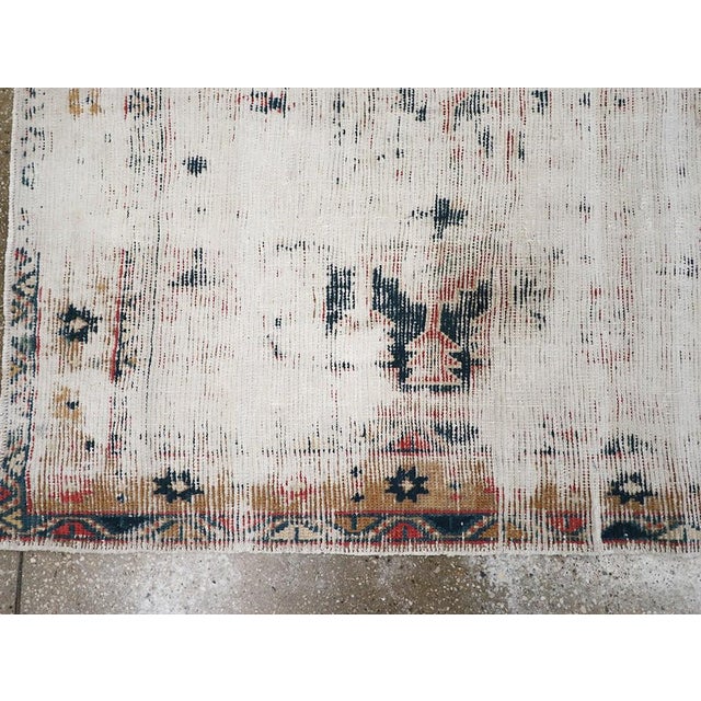 Distressed Antique Heriz Runner - 2'10" x 10'10" For Sale - Image 4 of 4