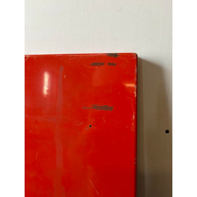 Mid 20th Century Minimalist Graphic Matador Metal Panel For Sale - Image 4 of 11
