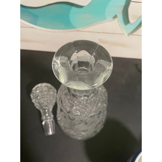 Vintage Crystal Liquor Decanter, Rare Bell Shaped Decanter, Cut Glass, Mid-Century Mordern For Sale - Image 4 of 9