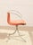Mid 20th Century Vintage 1970s Chrome Halo Swivel Armchair in Blush Velvet For Sale - Image 5 of 9