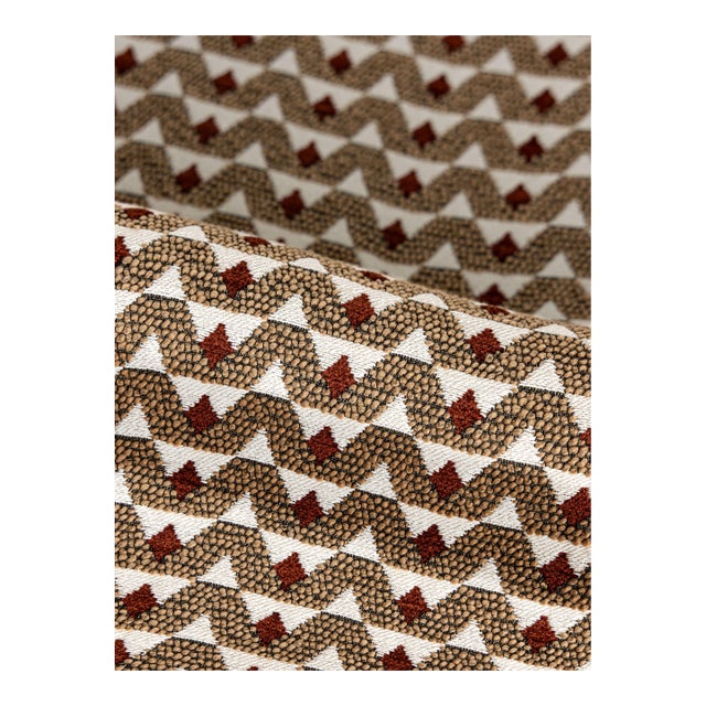 Sample - The House of Scalamandré Crizia Fabric, Canyon For Sale