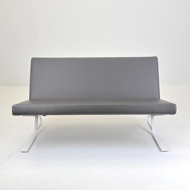 Mid-Century Satyr Compact Leather Sofa, Germany, 2000s For Sale - Image 4 of 18