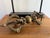 20th century gilt bronze Chinese Tibetan Buddhist vajra dorje object on stand. A substantial piece to add interest and...