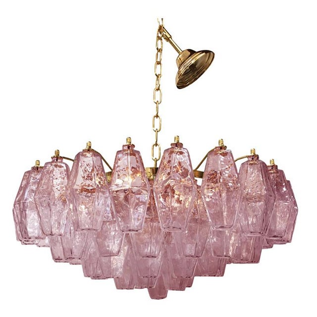 Impressive Murano Glass Sputnik Chandelier poliedro like mazzega zuccheri venini barovier style Diameter 60 cm = 23,7”...