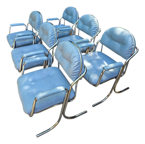 1970s Attributed to Jerry Johnson for Cal-Style Furniture Dining Chairs - set of 6
