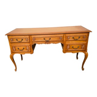 1920's French Oak Ladies Writing Desk For Sale