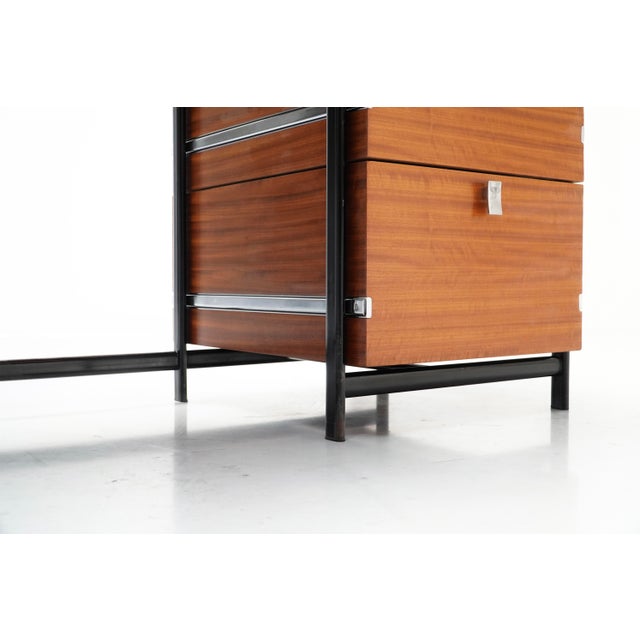 Vintage Writing Desk by Jules Wabbes for Mobilier Universel, Belgium, 1960s For Sale - Image 13 of 16