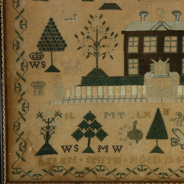 19th Century Antique Scottish Sampler, c.1840, by Helen Smith For Sale - Image 5 of 18
