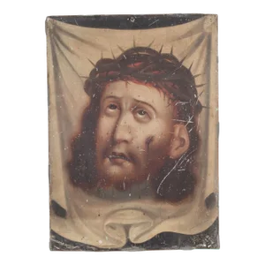 19th C. Mexican Retablo "Veronica's Veil" C.1880