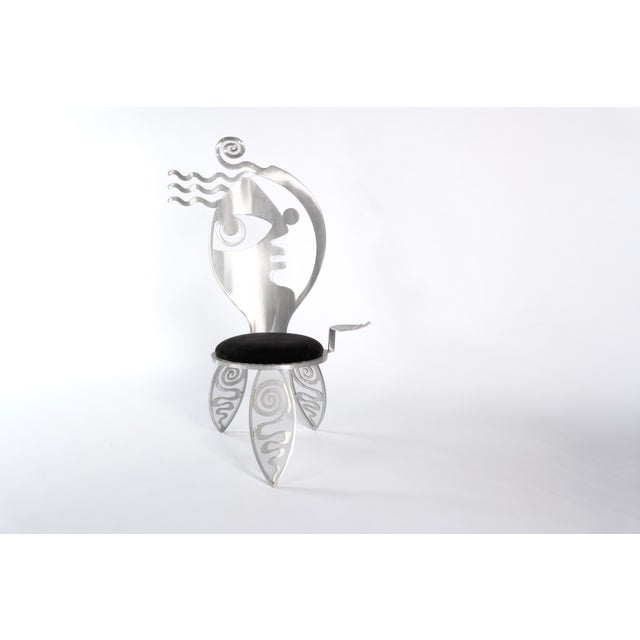Cubist Girl Aluminum Chair by Christopher Royal for Rockledge Design Studio For Sale - Image 10 of 11
