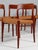 1960s Dining Chairs in Teak and Full Grain Leather by N. O. Møller for J. L. Møllers, 1960s, Set of 4 For Sale - Image 5 of 10