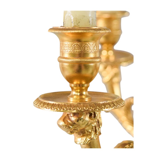 Baccarat 1990s Neoclassical Style Baccarat Cut Crystal & Gilt Bronze Bouillotte Table Lamp For Sale - Image 4 of 6