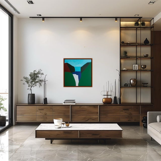 Early 21st Century Bodasca, Painting on Canvas Waterfall, 2026, Canvas For Sale - Image 5 of 13
