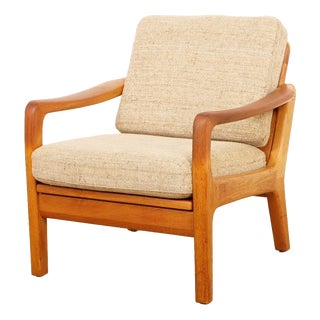 Vintage Danish Lounge Chair by Juul Kristensen, 1960s For Sale