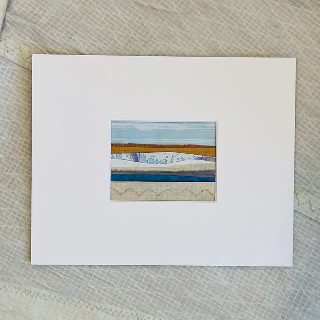 Contemporary Contemporary Semi-Abstract​ Mixed Media Nautical Sailcloth Landscape​ - By JJ-Hogan | Behold the Beauty of the World For Sale - Image 3 of 7