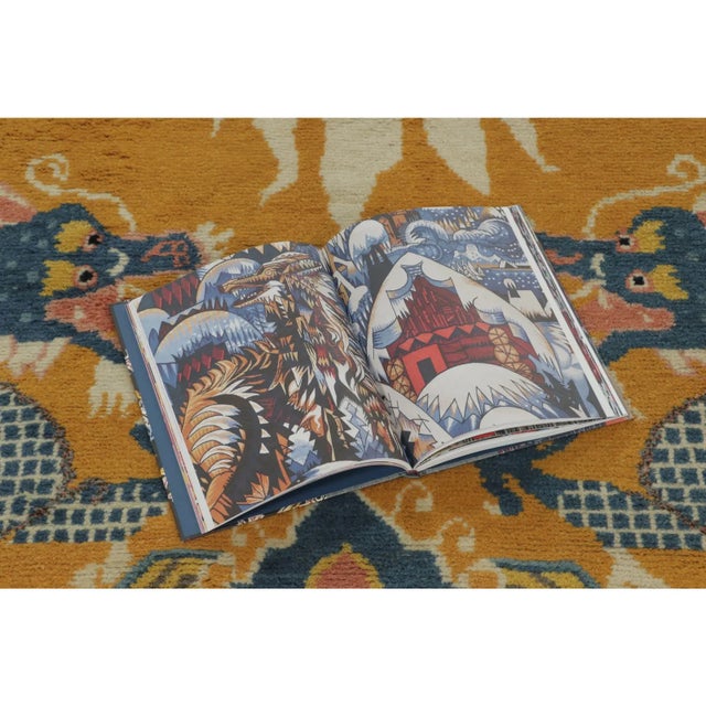 Hand-knotted in wool, this antique 5x14 Chinese Ningxia pillar runner from circa 1920–1939 features an elaborate pictorial...