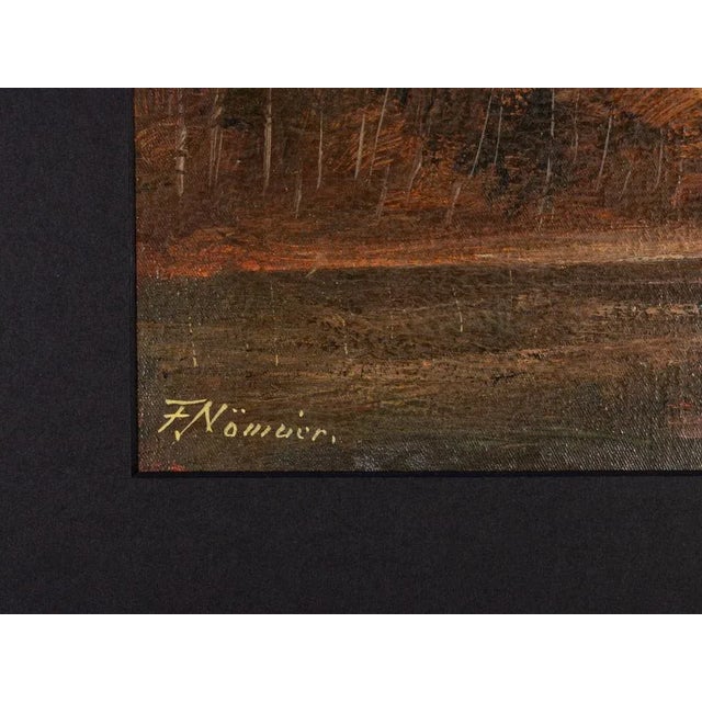 River Landscape, Oil on Canvas, Framed For Sale - Image 4 of 11