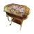 One-of-a-Kind Vintage Accent Table With 18k Gold Foil, Hand-Painted Floral & Bird Motif For Sale - Image 10 of 10