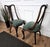 1950s Mid-Century Modern Italian Upholstered Walnut Dining Chairs, 1950s, Set of 6 For Sale - Image 5 of 11