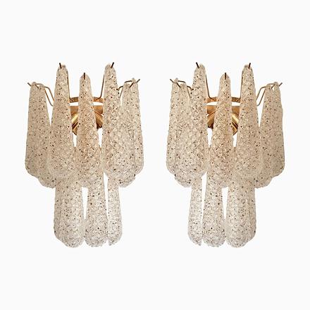 Conchiglie Gold Murano Glass Wall Sconces by Simoeng, Set of 2 For Sale - Image 10 of 10