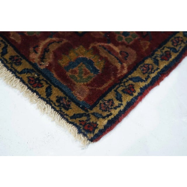 Antique Sarouk Rug 2'7'' x 4'10'' For Sale - Image 4 of 11