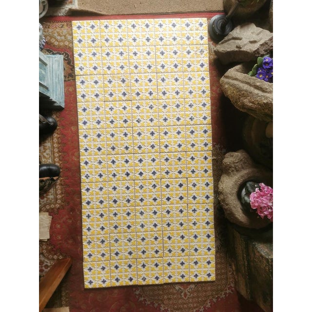 Portuguese Handmade Fifty Tile Panel For Sale - Image 11 of 18