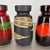 Black Vintage Pottery Fat Lava Vases attributed to Scheurich, Germany, 1970s, Set of 4 For Sale - Image 8 of 18