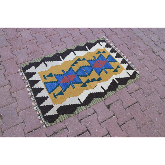Size: 2.5 x 3.6 ft ( 77 x 111 cm) 30 x 43 inches Color: Organic Natural Dye ( White,Black,Blue,Green ) Material: 100% Hand...