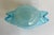 Aqua Vintage Hand-Blown Aqua Opaline Art Glass Sculptural Bowl For Sale - Image 8 of 8