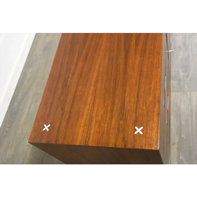 Refinished American of Martinsville Walnut Dresser For Sale In Boston - Image 6 of 9