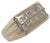 Diamond Ring 14k Yellow Gold 2 TCW Princess Cut Unisex Certified, Size 9.25 For Sale - Image 9 of 11