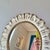 1960s Gold and Cream Ruffle Oval Mirror For Sale In Charleston - Image 6 of 8