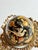 Lovely Vintage Egg w/Painted Enamel Birds In Porcelain Dish & Brass Cherub Stand For Sale - Image 12 of 17