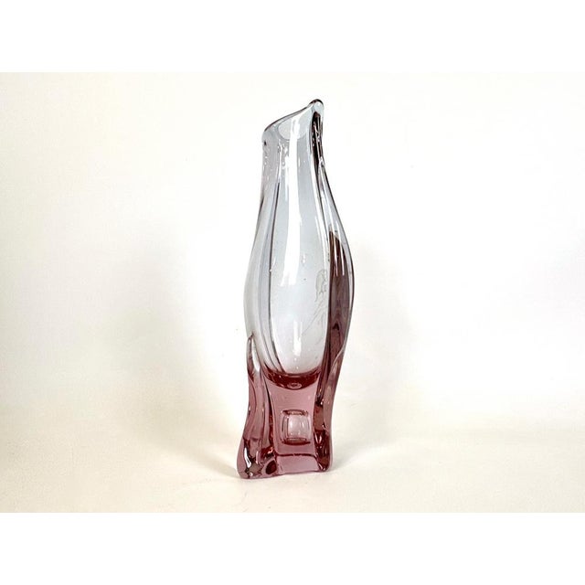 Mid-Century Modern Alexandrite Glass Vase by Miloslav Klinger for Železný Brod, 1960s For Sale - Image 3 of 8