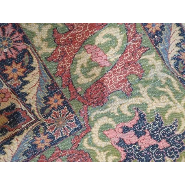 Navy Blue 1920s Persian Kashan Palace Rug For Sale - Image 8 of 10