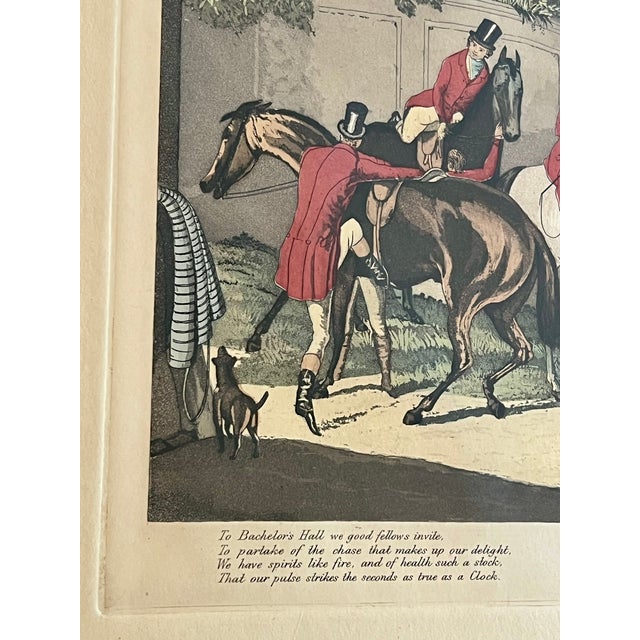 Francis Calcraft Turner’s Bachelor’s Hall Series Lithograph Plate 1 - Beautiful Oak Frame For Sale - Image 4 of 10