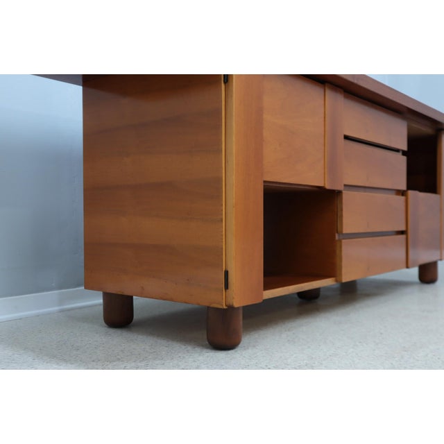 Brown Vintage Walnut Sideboard from Mobil Girgi, 1970s For Sale - Image 8 of 15