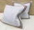 Linen Banded Belgian Linen Pillows - a Pair. For Sale - Image 8 of 9