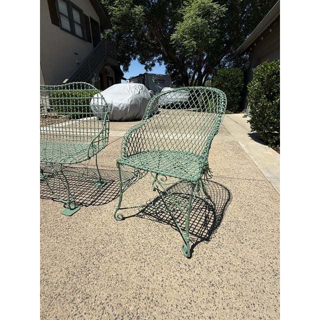 19th Century English Bench With Matching Chairs For Sale In San Diego - Image 6 of 12